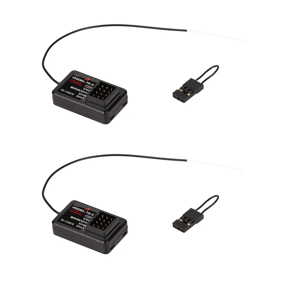 

2pcs RC Car Boat Receiver Original GoolRC TG-3 2.4G 3CH RC Boat Receiver for GoolRC TG3 AUSTAR AX5S Transmitter