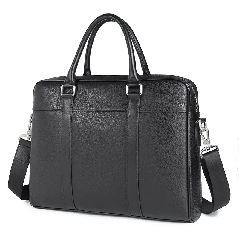

100% Genuine Leather Handbag Men's Messenger Bag For Business Briefcases 7401A