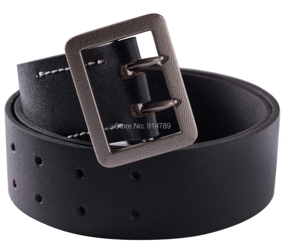 Немецкий офицер Второй мировой войны черный ремень с двумя зажимами размер L 38 43