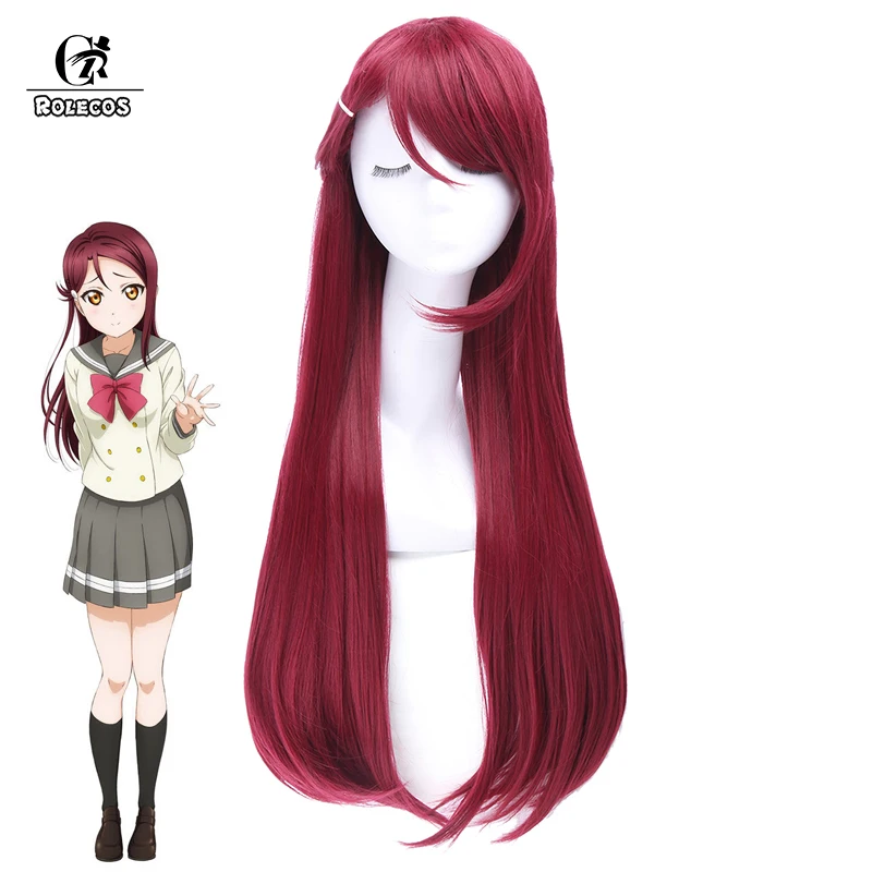 ROLECOS аниме Love Live Sunshine Косплей головной убор Riko Sakurauchi 5 см/29 53 дюйма Длинный
