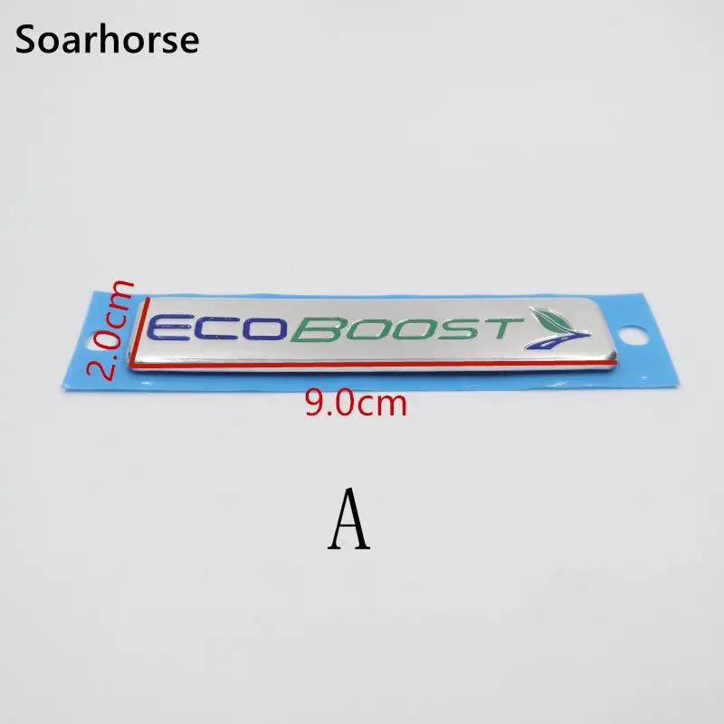 1 Piece A Soarhorse автомобиль Ecoboost эмблема наклейка для Ford Focus Kuga Escape F-150 багажника заменить стикер - Название цвета: 1 Piece A