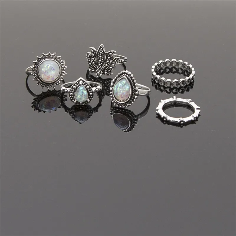 Женское Винтажное кольцо ADOLPH богемное в форме сердца с геометрическим рисунком