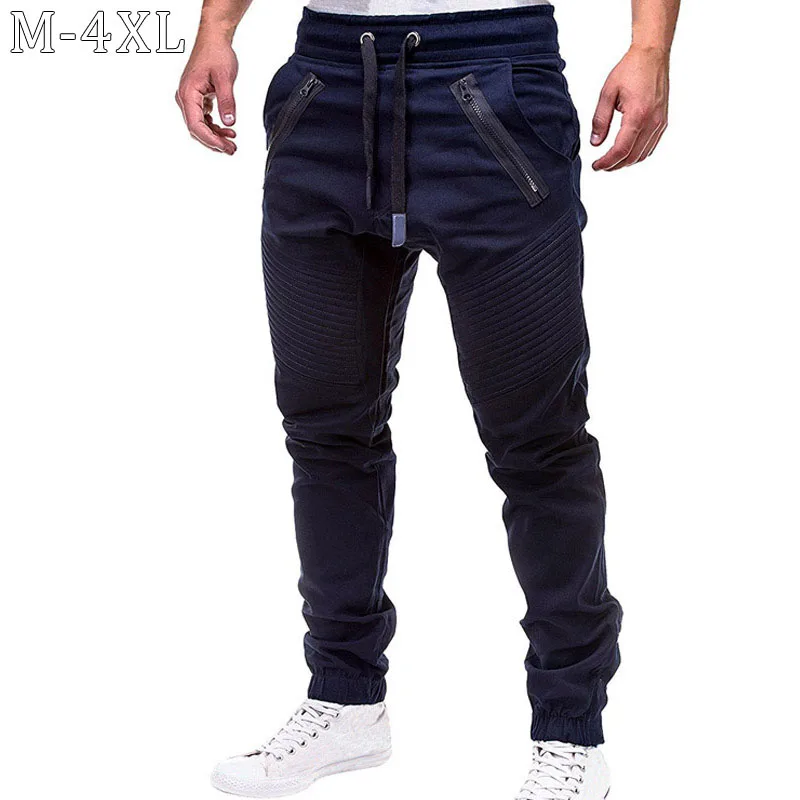 Pantalones de chándal de cintura media para Hombre, ropa de calle con cordón, informal, sólido, para correr, 4XL talla grande, novedad