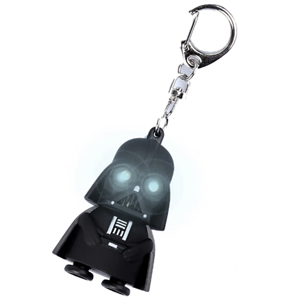 Новинка 2017 года черный рыцарь Дарт Вейдер Stormtrooper Mini свет со звуком ПВХ фигурку