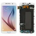 Белый Для samsung S6 G920 сборка черный/белый/золотой Замена ЖК сенсорный экран и дигитайзер дисплей сборка для samsung S6 G920 - Цвет: Белый