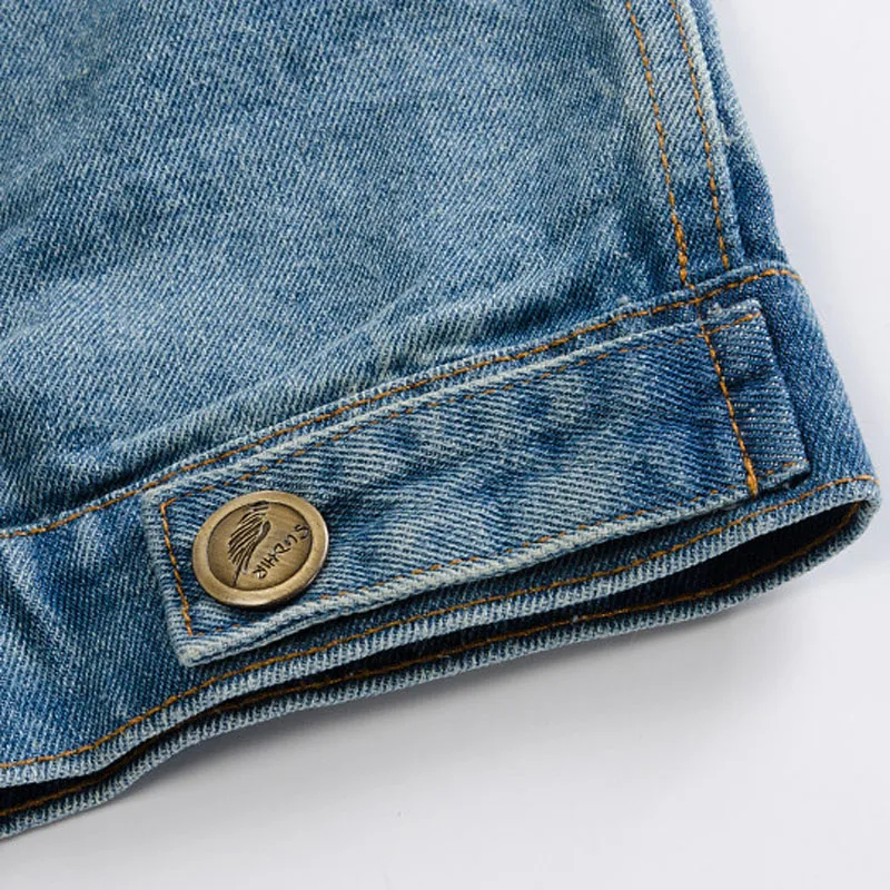 Жилет мужской джинсовый приталенный потертый винтажная потертая Потертая