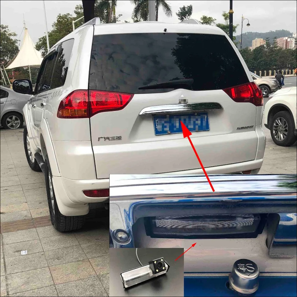 AUTONET резервная камера заднего вида для Mitsubishi Pajero Sport PB/PC 2008~ CCD/ночное видение/парковочная камера