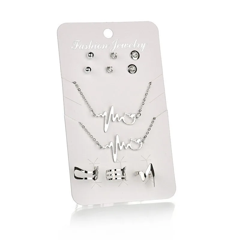 Серьги и кольцо с изображением кошки золотого цвета | Украшения аксессуары