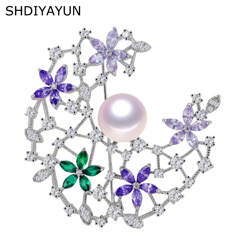 SHDIYAYUN 2019 Прямая продажа с фабрики брошь жемчугом для женщин броши в виде свежей