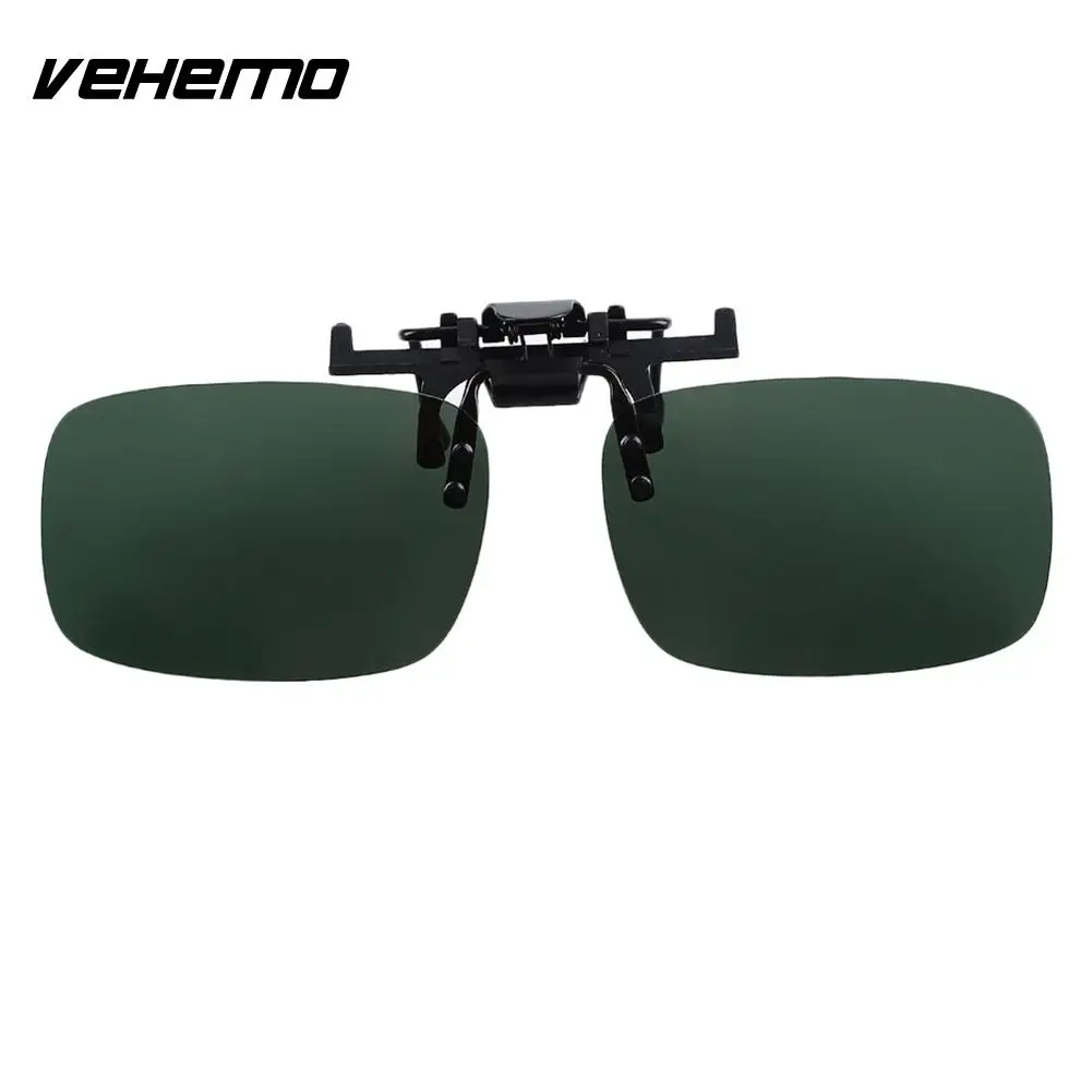 

Outdoor Dark Green Polarized Lenses Mirror Clip On Sunglasses UV400 Glasses