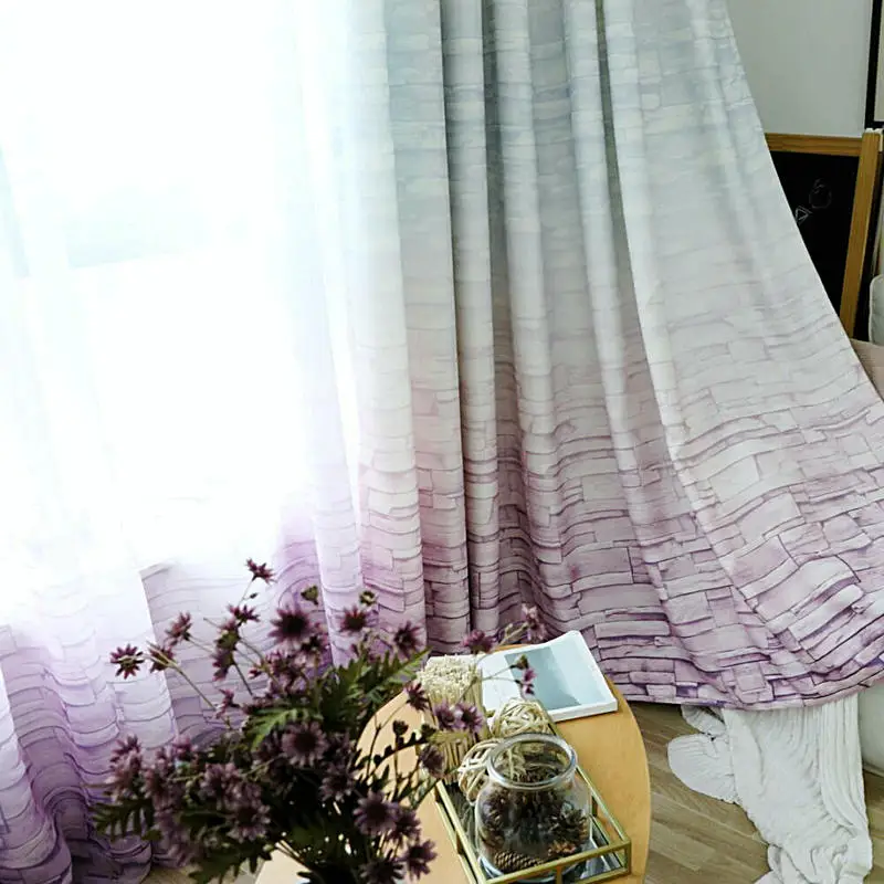 Шторы в фиолетовом стиле домашние декоративные занавески для гостиной спальни