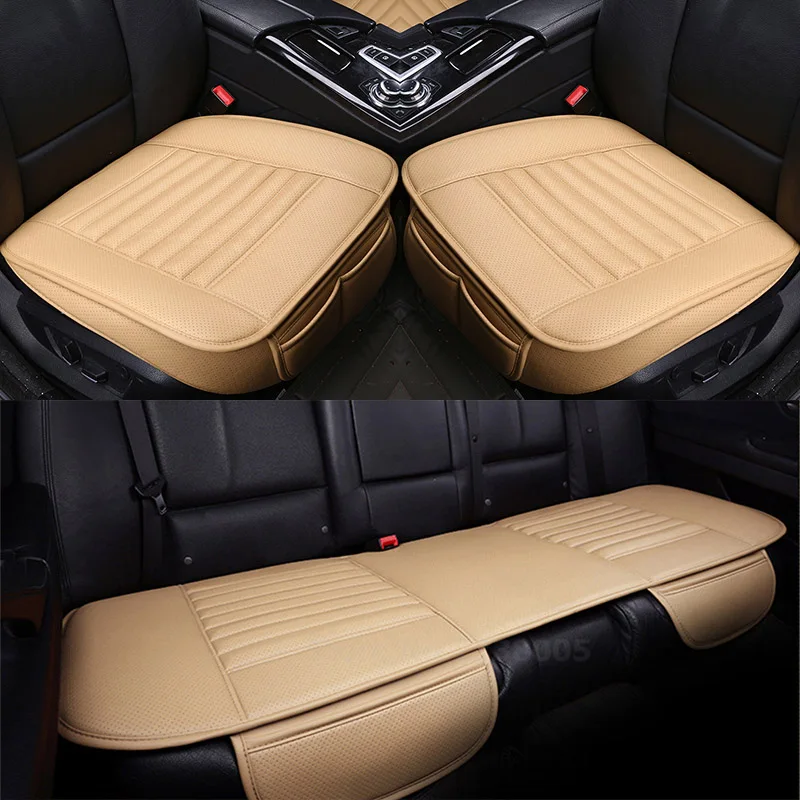 1 sets Beige Всесезонные универсальные подушки для автомобильных сидений, автомобильные Чехлы для Toyota Camry Corolla RAV4 Civic Highlander - Название цвета: 1 sets Beige