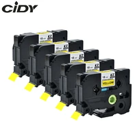 cidy 5pcslot tze s641 tze s641 tz s641 tz s641 black on yellow for p touch brother label printer label maker