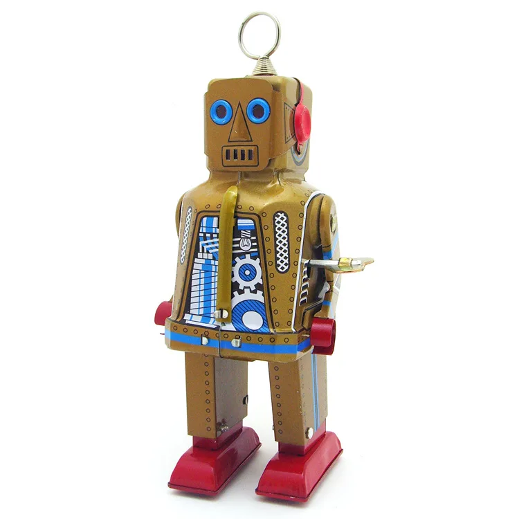 Винтажные детские игрушки оловянные роботы заводные домашняя коллекция Ретро