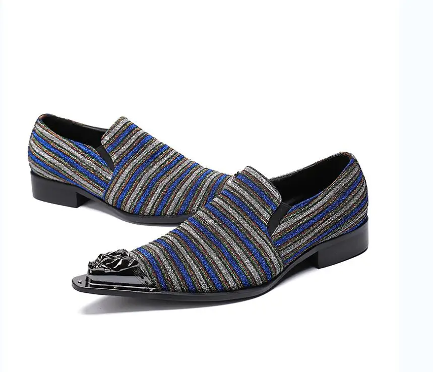 Мужская классическая обувь из натуральной кожи разные полосы мужская | Обувь