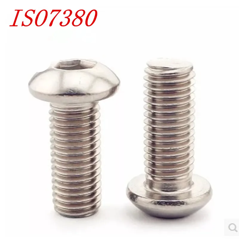 1000 шт. m2 m2.5 m3 M4* L iso7380 A2-70 из нержавеющей стали Шестигранная головка