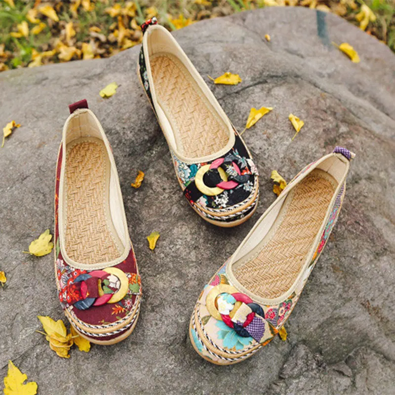 Женская обувь на плоской подошве без шнуровки Сезон лето осень Женские