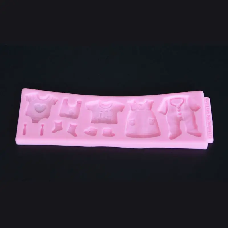 3D Diy силиконовые формы для торта конфеты детская одежда обувь дизайн Душ Кухня Торт украшения формы для шоколада и выпечки