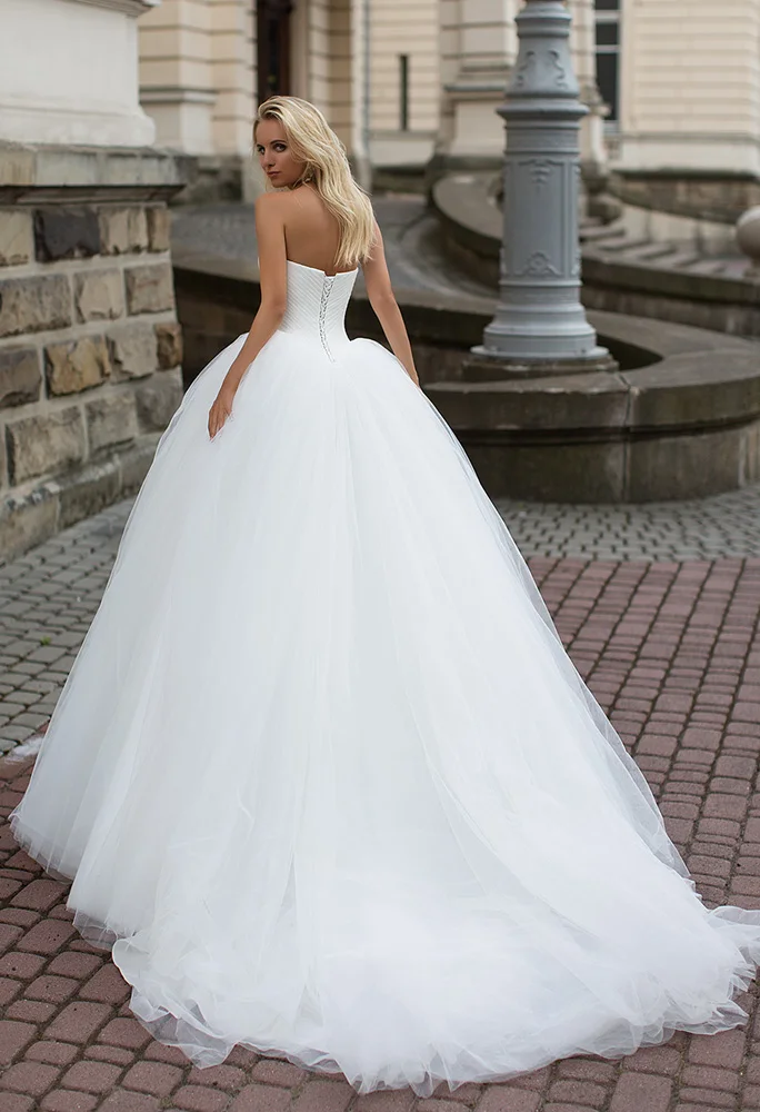 Принцесса Бальное платье Милая Тюль Свадебное Платье Vestidos Де Novia 2017 Casamento Невесты