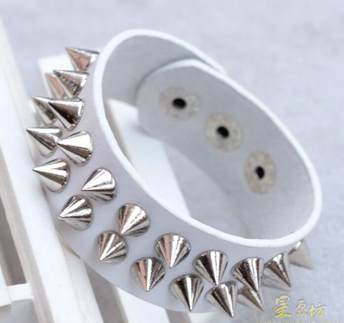 Модное панк готическое двойное кольцо из натуральной кожи|bracelet tungsten|bracelet