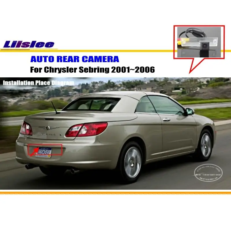Камера заднего вида Liislee для Chrysler Sebring камера 2001 ~ 2006 HD CCD RCA NTST PAL световая номерного