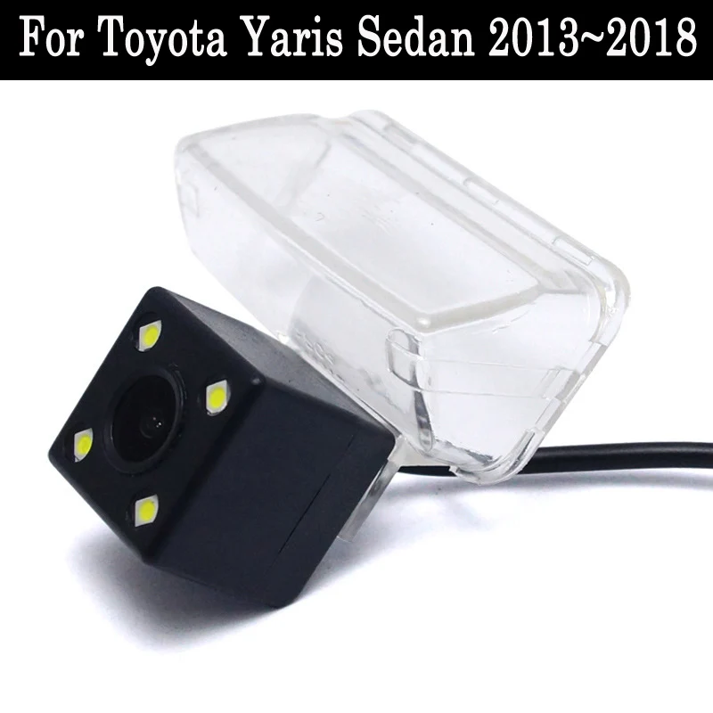 Камера заднего вида для Toyota Yaris Sedan 2013 ~ 2018 CCD камера ночного видения RCA