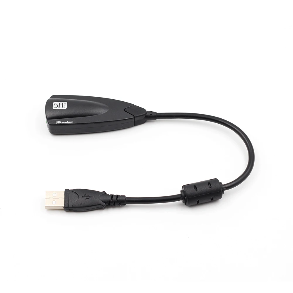 100 шт 7 1 Внешняя USB звуковая карта аудио адаптер к 3D CH виртуальный канал Звуковая