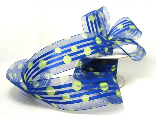 Лента с цветочным принтом | Двусторонняя Тесьма Корсаж Атлас Шифон Органза