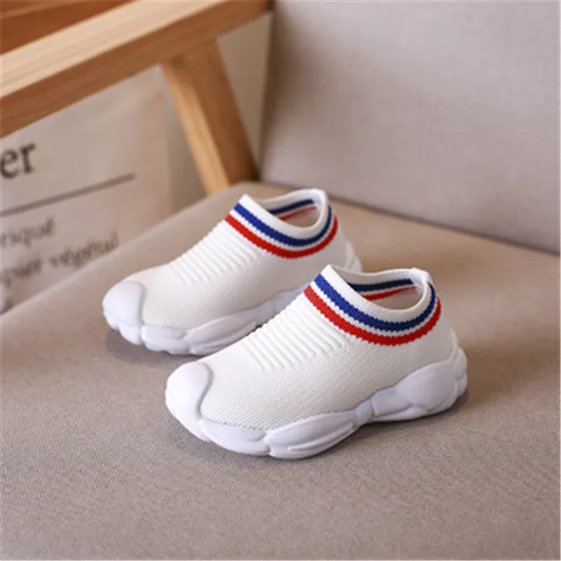 2019 Spring Children Black Casual Fashion Trainer Baby Boy High Top Sneaker Toddler Girl Brand Breathable Sport Shoe S8V49 | Детская