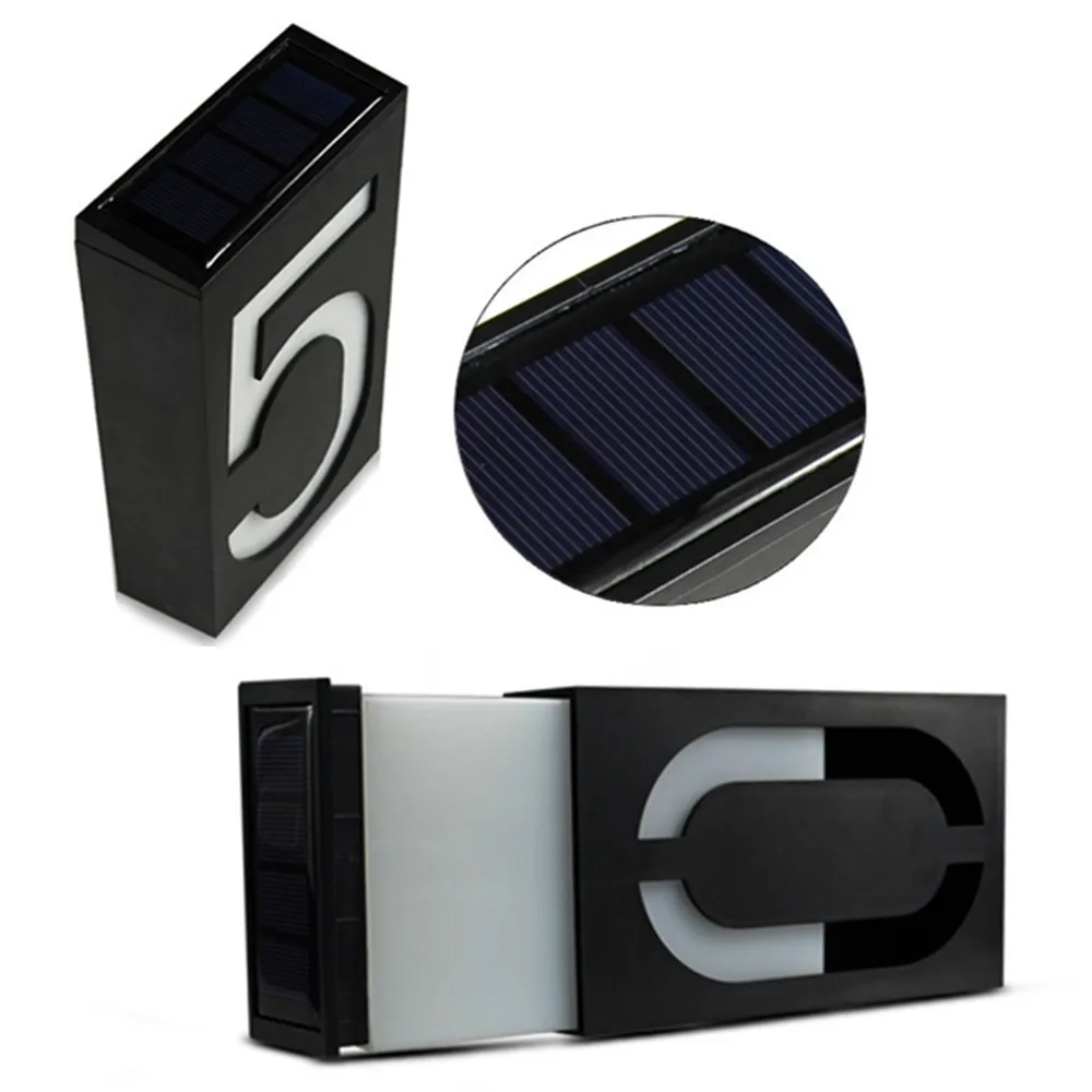 Домашний номер на солнечной батарее дверная табличка адресная наружные фонари