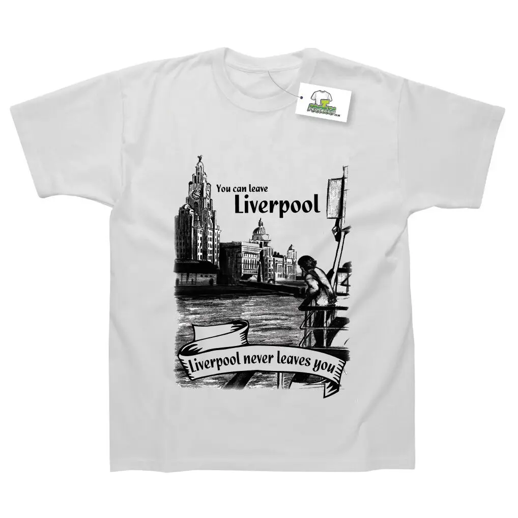 Вы можете оставить Ливерпуль но он никогда не оставляет вас печатных футболки