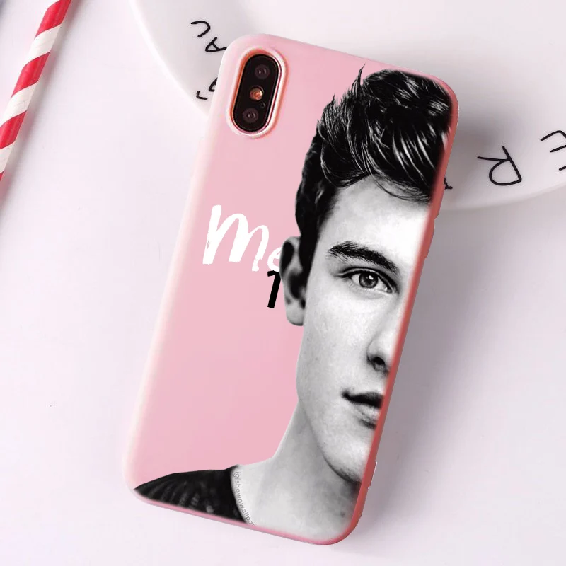 TPU 1998 Shawn Mendes розовый матовый чехол для телефона с рисунком для iPhone 6 6S 7 7Plus 8 8Plus X XS 11 ProMax пластиковый чехол для iPhone 7 Чехол - Цвет: TPU