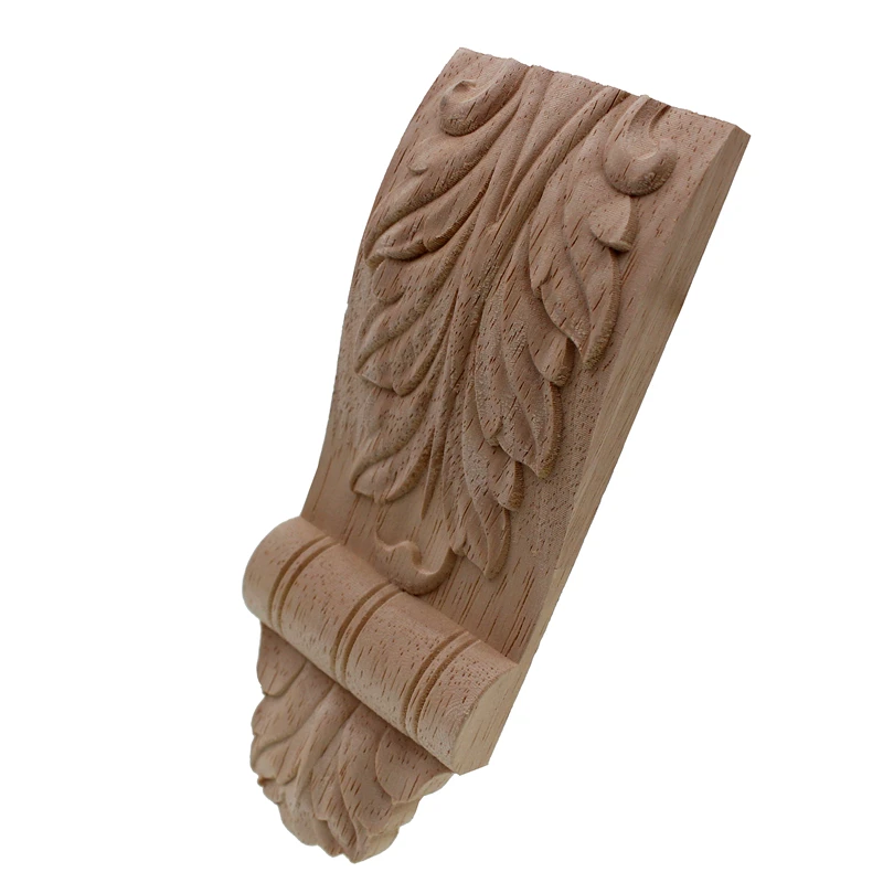 RUNBAZEF Wood Furniture Applique Door God Stage Stigma Pillar Decoration Accessories Creative Home Figurines Miniatures | Дом и сад