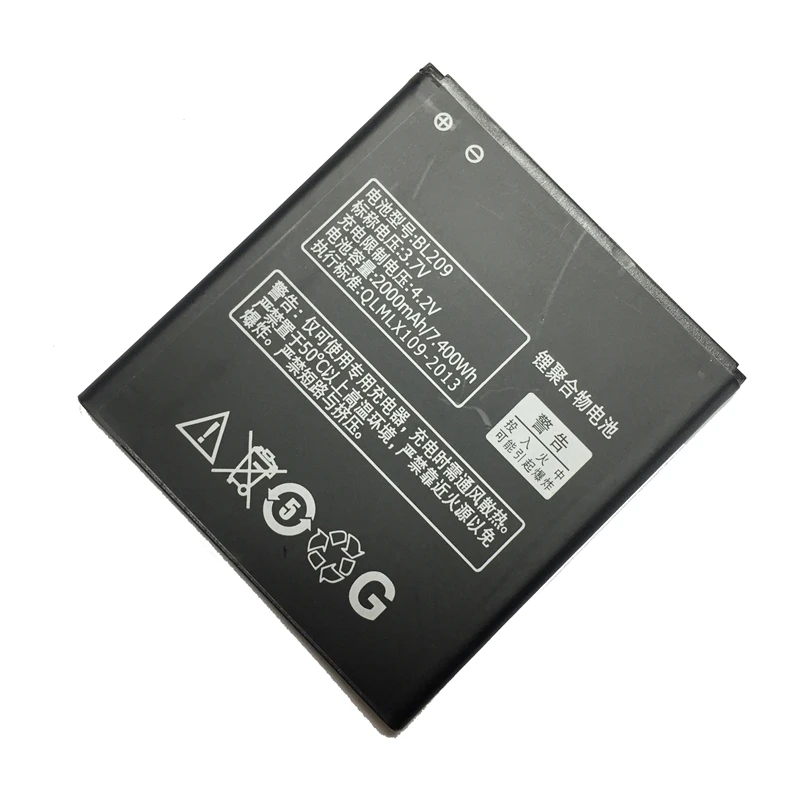 MaleCrane Replacement Cell Phone Battery 2000mAh BL209 For Lenovo A706 A788T A820E A760 A516 A378T A398T Polymer Li-ion | Мобильные