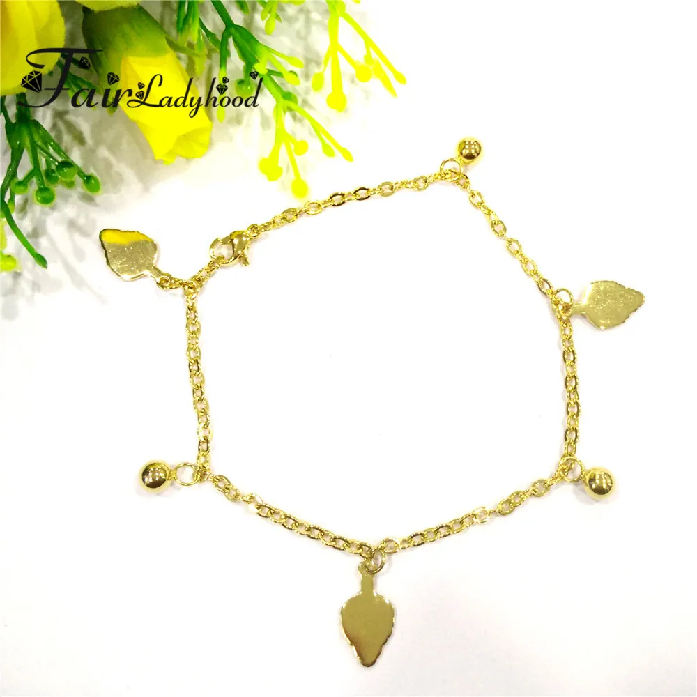 FairLadyHood 316L Нержавеющая сталь Bijoux Femme Золотая елка браслет для Для женщин Jewelry
