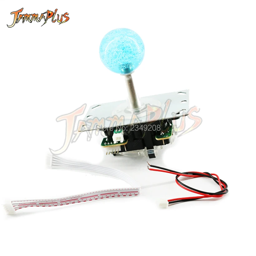 

Arcadce Illuminated Joystick 4 / 8 Way LED Colorful Flashing Arcade Stick With 5Pin Cable 2Pin Power Cable for Arcade Games Part
