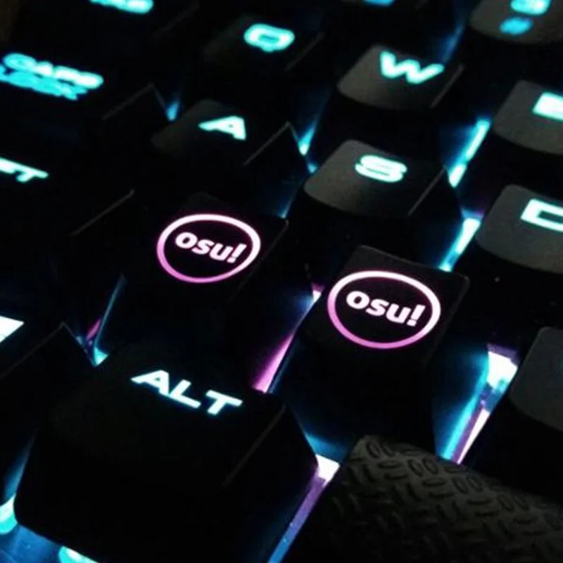 [HFSECURITY] 2 шт. подсветки OSU! Колпачки клавиш для клавиатуры Cherry с подсветкой
