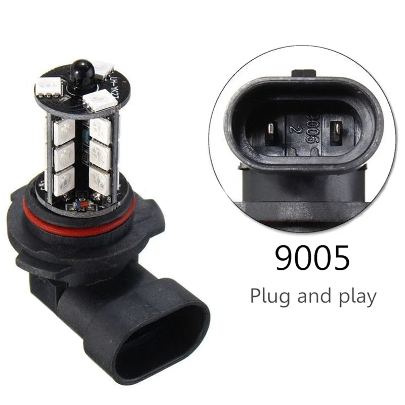 1 шт. 9005 5050 светодиодный 27 SMD RGB Автомобильная фара противотуманная|Передние