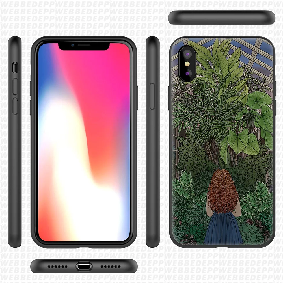WEBBEDEPP Amidst Silence Anime Soft Silicone Case for iPhone 11 Pro Xr Xs Max X or 10 8 7 6 6S Plus 5 5S SE |