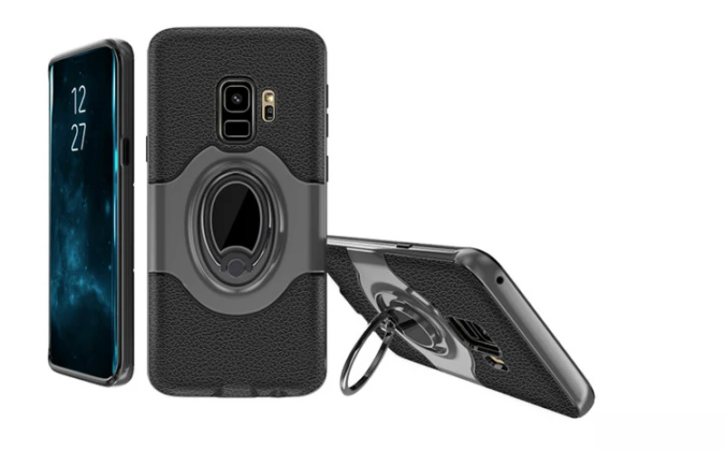 Для samsung Galaxy S7 край автомобили случае магнитное кольцо держатель задняя крышка телефона чехол протектор для Galaxy S9 S9 плюс s8 Note8