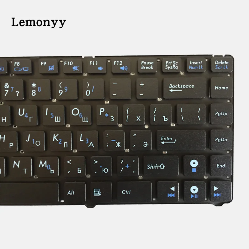 Русская клавиатура для ноутбука ASUS EEE PC EPC 1201 1215 U20 U20A UL20 1201HA 1201T 1201N 1201K RU черный без рамки