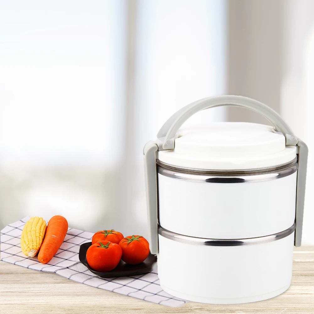 1400 мл двухслойная японская коробка Bento из нержавеющей стали градиентный цвет