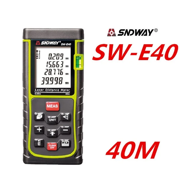 Дальномер лазерный SNDWAY SW E40 RZ40 40 м цифровой дальномер рулетка измерение