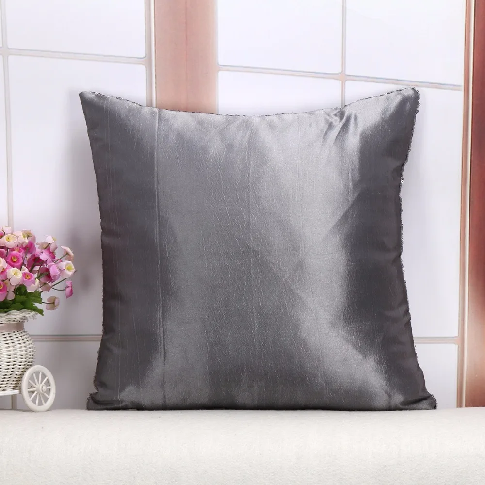 Модные блестящие двухцветные наволочки с блестками в стиле русалочка