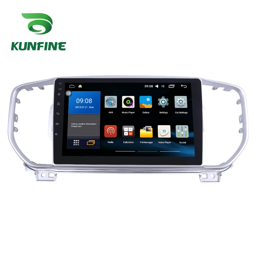 Восьмиядерный 1024*600 Android 7 1 автомобильный DVD gps навигации игрока Deckless стерео для KIA