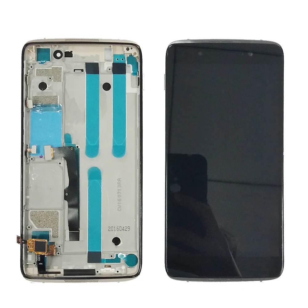 Полный ЖК дисплей + дигитайзер сенсорного экрана рамка в сборе для Alcatel One Touch Idol 4