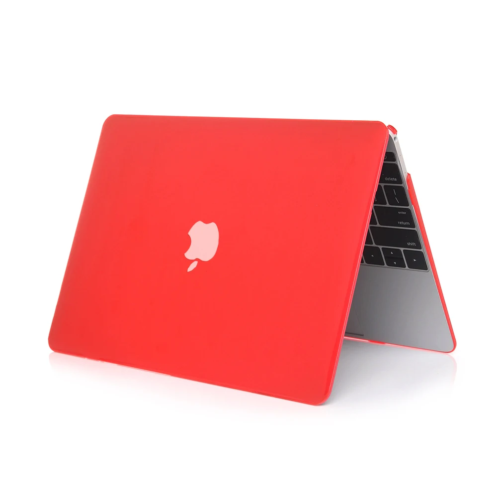 Горячий красный Кристальный чехол для Apple Macbook Air Pro Retina 11 12 13 15 ноутбука сумка Mac book