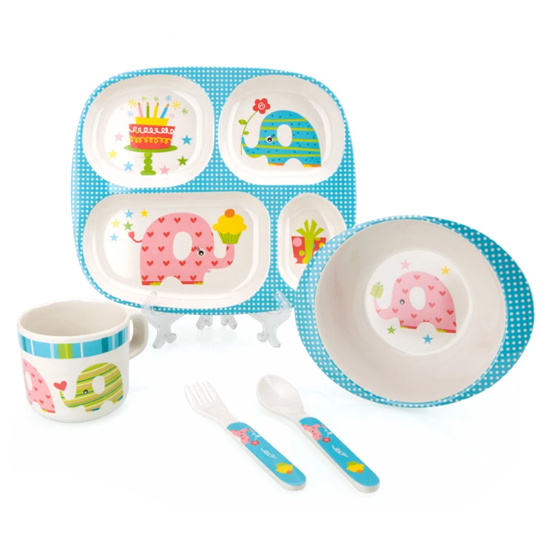 Sisi &amp Tomme бамбуковое волокно посуда тарелка чаша чашка вилка ложка набор для