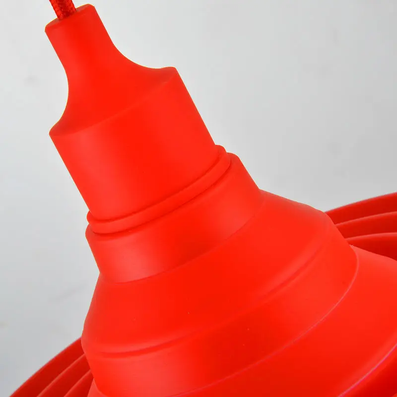 Современные Простые цветные силиконовые подвесные светильники модный дизайн