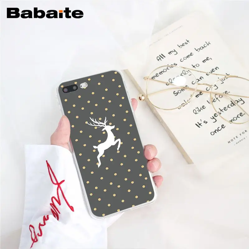 Babaite год Рождество олень Санта чехол для телефона для iphone 11 Pro 11Pro Max 8 7 6 6S Plus X XS MAX 5 5S SE XR